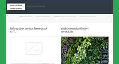 Desktop Screenshot of garten-vertikal.de